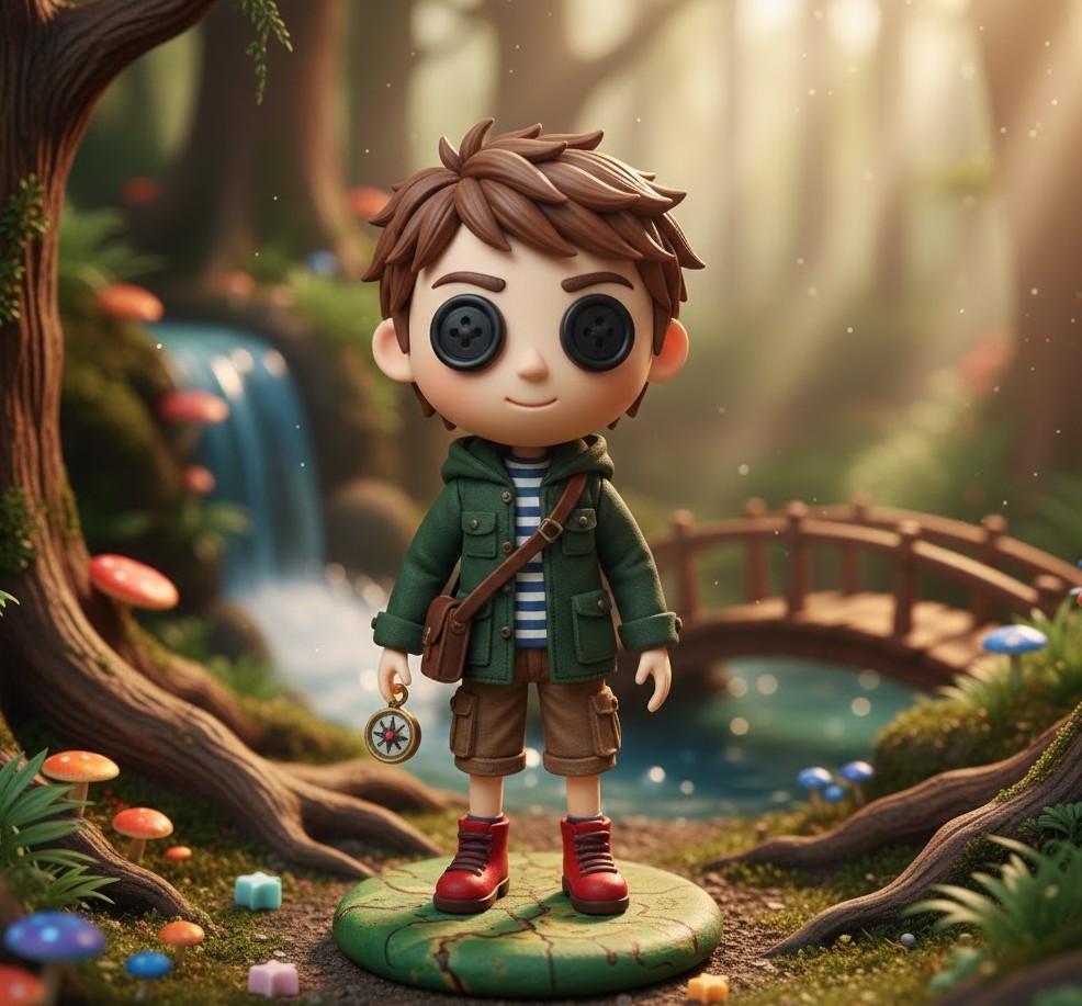 Miniatura Chibi em Biscuit