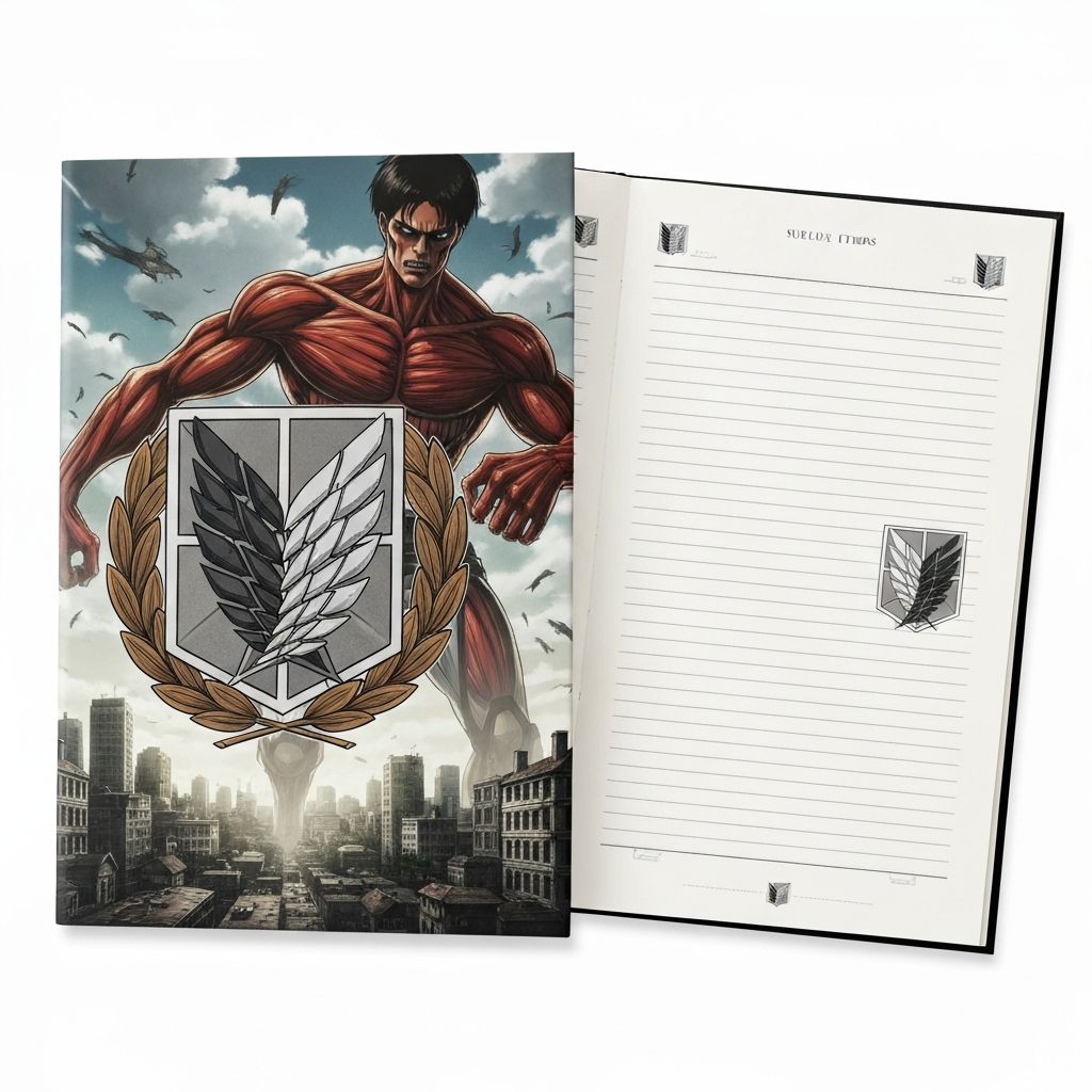 Caderno Attack on Titan