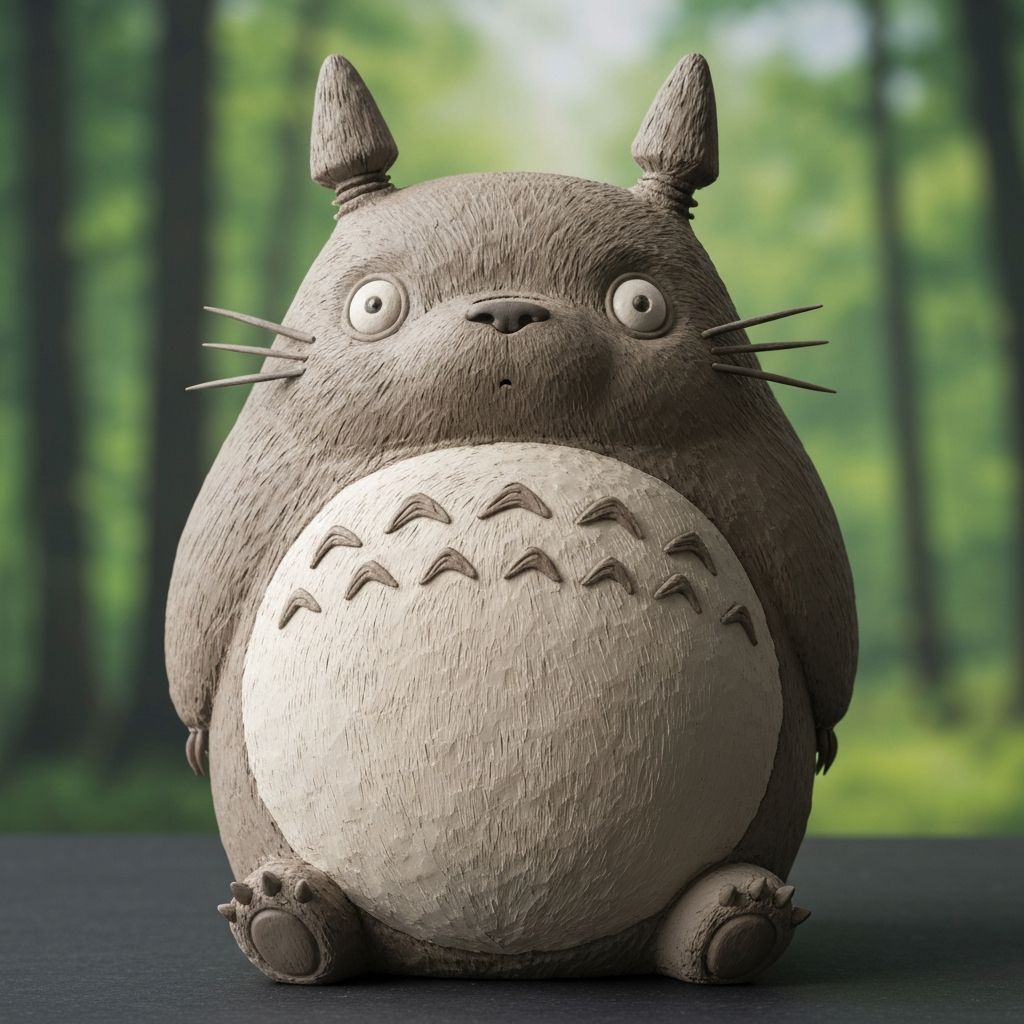 Escultura Totoro - Studio Ghibli